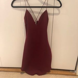 Red Spaghetti Strap Dress